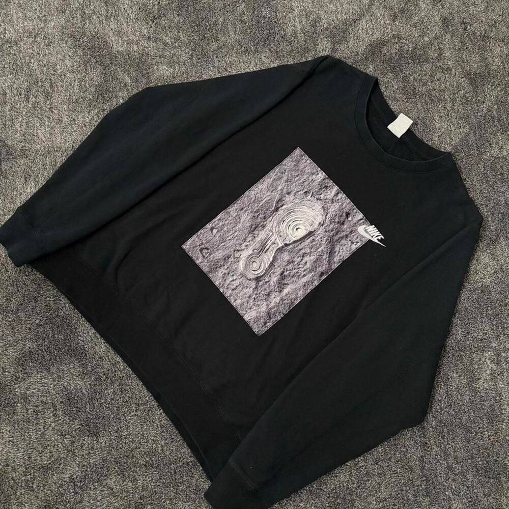 Men Nike Zero Gravity 1972 Pullover Round Neck 2XL Black DD6059-010